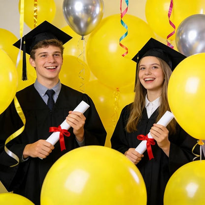 32Pcs Yellow Big Balloons 18 Inch, Round Large Latex Party Balloons - Image 7