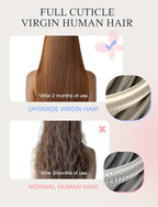 DOORES Invisi Edge Tape in Extensions Human Hair, Dark Brown to Dirty Blonde 10 Injection Tape-ins with 10 Classic Tape-ins 50g 18 Inch, Injection Tape in Extensions Thick Ends