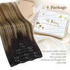 Ve Sunny 24 Inch Hair Extensions Real Human Hair Clip ins Balayage Clip in Hair Extensions Remy Hair Extensions Clip ins for Daily Use 120g