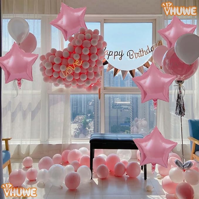 Pink Star Balloons 18 Inch - Image 9