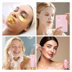 35 Pcs Christmas Gift for Women, Rose Bath and Body Gift Basket, Facial Skin Care Set, Self Care Pampering Kit, Face Sheet Mask, Home Spa Pack, Perfume, Birthday, Valentines, Mother Day, Bridal Shower