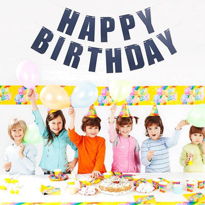 MEETINGU Happy Birthday Banner, Dark Blue Happy Birthday Bunting Banner - Image 4