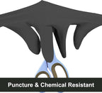 GLOVEWORKS Black Disposable Nitrile Industrial Gloves 5 Mil, Latex/Powder-Free, Food-Safe, Textured