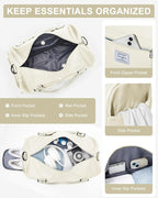 Gym Bag Womens,Travel Duffel Carry on Bag Sport Tote Bag Weekend Overnight Bag