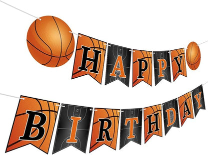 Basketball Happy Birthday Banner Basketball Theme Party Decorations Sport by Adecortalk