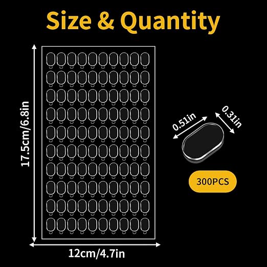 300 Pcs Double-Sided Sticky Dots, Removable Waterproof Glue Dots & Sticky Tack - Image 2