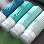Travel Bottles for Toiletries, Tsa Approved 3oz Travel Size Containers BPA Free Leak Proof Refillable Liquid Silicone Squeezable Travel Accessories for Shampoo Conditioner Lotion (4 Pack)