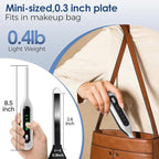 Sunmay Cordless Mini Flat Iron, 3/10" Pencil Hair Straightener for Short Hair, Pixie Cut & Bangs, Portable Dual Voltage Travel Curling Iron