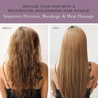 unwash Hydrating Hair Masque - Deep Conditioning & Restorative Hair Treatment for Damaged, Dry & Colored Hair, Sulfate & Paraben Free, Made w/Argan and Coconut Oils, 6.4 Fl Oz