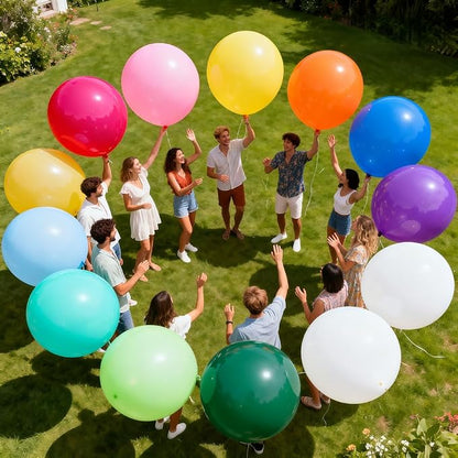 36 Pack 24 Inch Balloons Large Assorted Color Rainbow Latex Big Balloon 12 - Image 5
