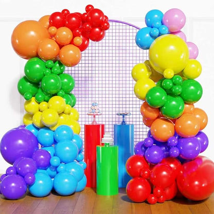 YMSZ Rainbow Colorful Balloons Arch Kit, Baby Shower, Anniversary Party by YMSZ