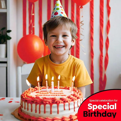 4 Red Streamers, 328ft Pack of Crepe Paper Party Decorations | Each roll is 82 - Image 6