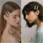 CURASA 12PCS No Bend Hair Clips No Crease Flat Hairclips For Hairstyling Creaseless Makeup Clips Alligator Hair Barrettes Bangs Seamless Duckbill Hair Accessories Hair Salon For Women Girls
