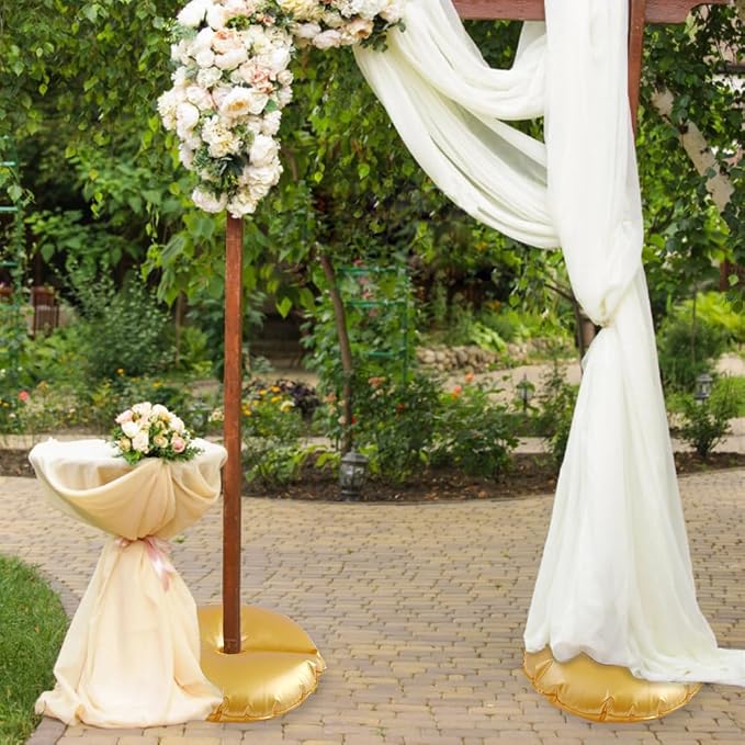 8 Pack Golden Water Bag for Wedding Arch Stands, Heavy Duty Water-Filled Base - Image 5