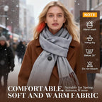EN'DA professional Heated Scarf for Women and Men with Rechargeable Battery, Winter Electric Scarf for Cold Weather