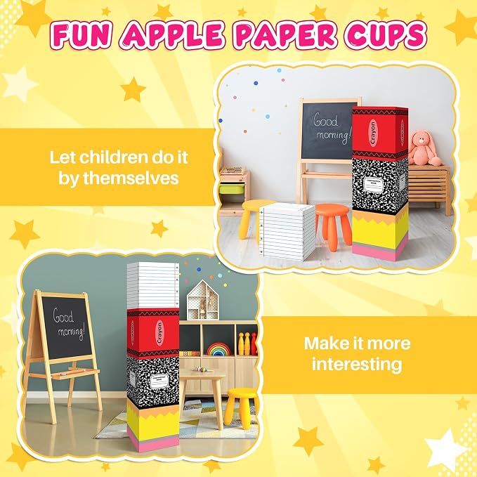 4 Pcs Back to School Balloon Box Decoration Sets Include Pencil Crayon Notebook - Image 5