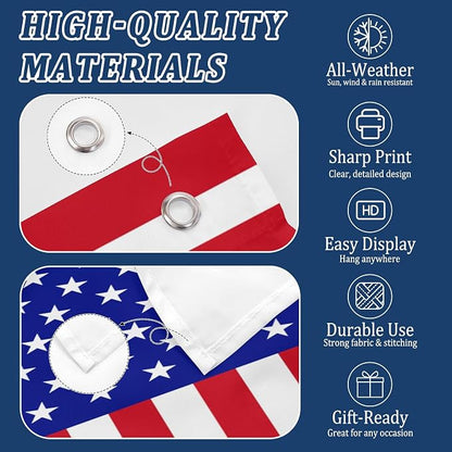 Nxwdwqa Custom Retro America Flag 3X5 Ft Personalized Flags Design Your Image - Image 4