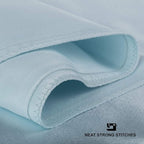 BLISSFORD Satin Pillowcase with Zipper, for Hair and Skin Care, Feels Soft and Cool Like a Silk Pillowcase, Satin Pillow Cases 2 Pack, Slik Pillow Cover, Baby Blue - Standard Size, Set of 2