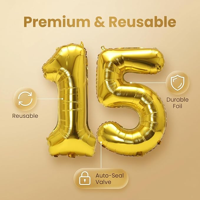 YPSelected 32 Inch Large Foil Helium Number Balloon Birthday Wedding Party 0-9 - Image 6