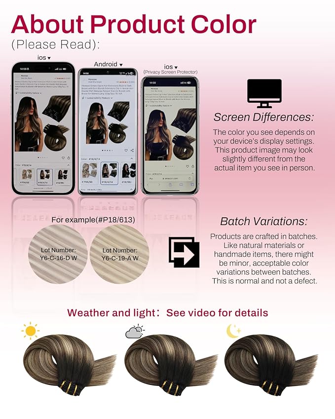 Moresoo Black to Blonde Ombre Clip in Hair Extensions Real Human Hair Long Human Hair Clip in Extensions Natural Black to Dark Golden Blonde with Dark Brown Remy Double Weft 80g/5pcs 22 inch