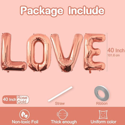 40 Inch LOVE Foil Balloons - Image 2