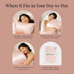 Kitsch Satin Pillowcase with Zipper for Hair & Skin, Softer Than Silk Pillow Cases Queen, Smooth Pillow Covers, Machine Washable, Wrinkle-Free, Cooling Satin Pillow Cases Standard Size 19"x26" (Blush)