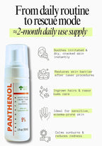 9% Panthenol Foam Spray, Vitamin B5 + Deep Moisturizing Hyaluronic Acid After Sun Care, After Tattoo Care, Hair Transplant & Baby Rash Relief, 5 Oz / 150 Ml