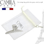 Camila Paris CP3227 French Hair Clip for Women, Narrow, Strong Hold Grip Double Teeth Girls Hair Claw Clips Jaw, Fashion Durable Styling Hair Accessories for Women, Made in France