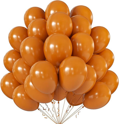 10 Inch Burnt Orange Balloons by KALOR
