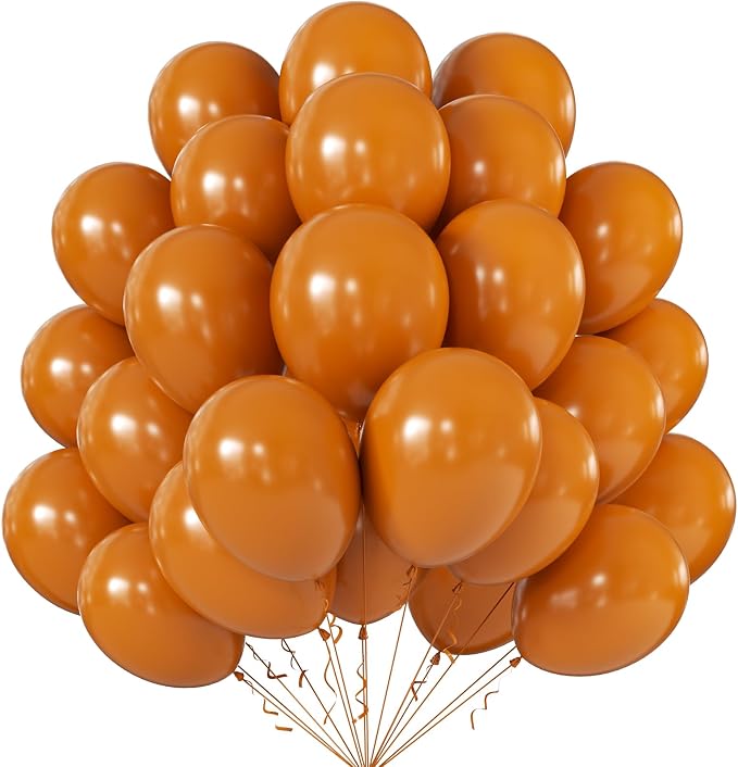 12 Inch Retro Bean Orange Balloons, Baby Shower, Graduate Party Decorations by KALOR