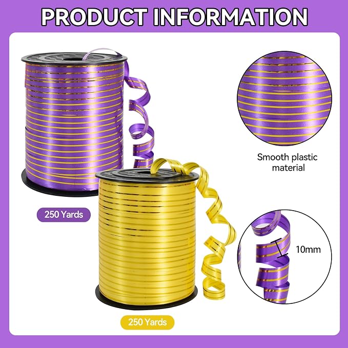 TONIFUL 500 Yards Gold and Purple - Image 2