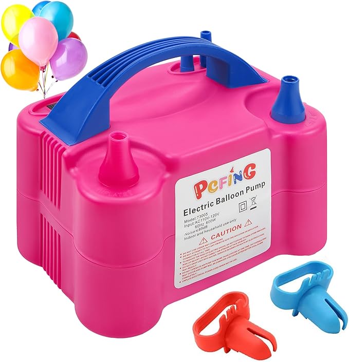 PCFING Balloon Pump Electric, Portable Balloons Inflator Blower Machine by PCFING