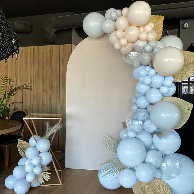 Dusty Baby Blue Balloons - Image 5