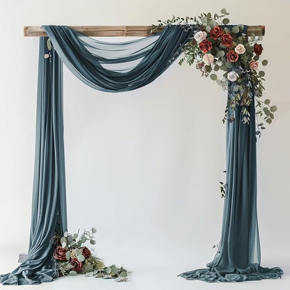 Wedding Arch Draping Fabric Backdrop Drapes 28.7" x 20FT, Arch Drapery Backdrop by Wokceer