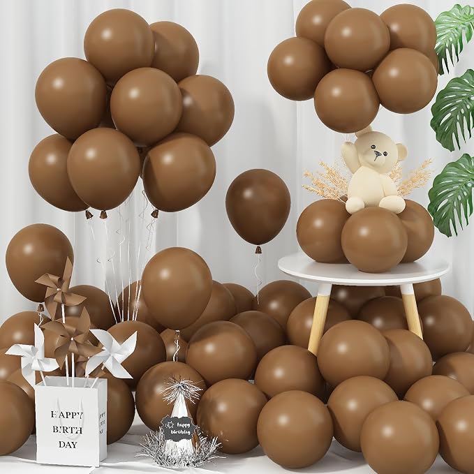 Jobkoo Brown Balloons 5 Inch by Jobkoo