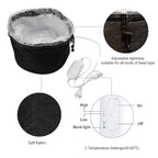 XNX 110V Electric Hair Cap,Hair Care Hat,Home Hair SPA Beauty Cap,Hair Steamer Thermal Heat Cap,Nourishing Hair Hat with 3 Mode Temperature Control Black