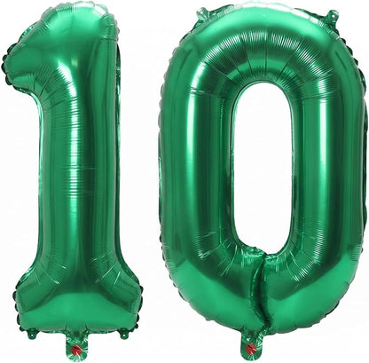 Number 10 Balloon Foil Mylar Balloons by YPSelected