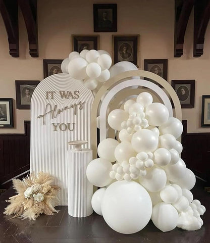 412pcs White Balloons 18 12 10 5 Inch White Balloon Garland Arch Kit Different - Image 7