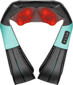 Nekteck Shiatsu Neck and Back Massager with Soothing Heat, Electric Deep Tissue 3D Kneading Massage Pillow for Shoulder Leg Full Body Muscle Pain Relief, Car Office and Home Use