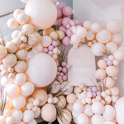 Voircoloria 90pcs Blush Balloons Garland Arch Kit, 18 12 10 5 Inch | - Image 5