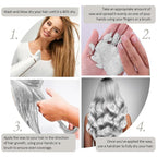 Temporary Silver White Hair Spray Color Wax 4.23 oz, Instant Natural Hairstyle Cream Dye, Disposable Coloring Mud for Men Women, Washable Styling Pomades, Party Cosplay DIY Halloween