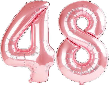 40 Inch Number 48 Balloons for 48th Birthday Party Decorations, 0-100 Jewelry by FOBELEC