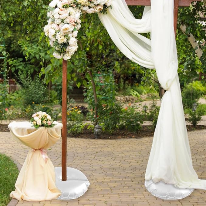 White Balloon Arch Weights, Heavy Duty Water-Filled Base Weights - Image 5
