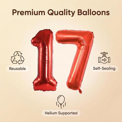 YPSelected 32 Inch Large Foil Helium Number Balloon Birthday Wedding Party 0-9 - Image 6