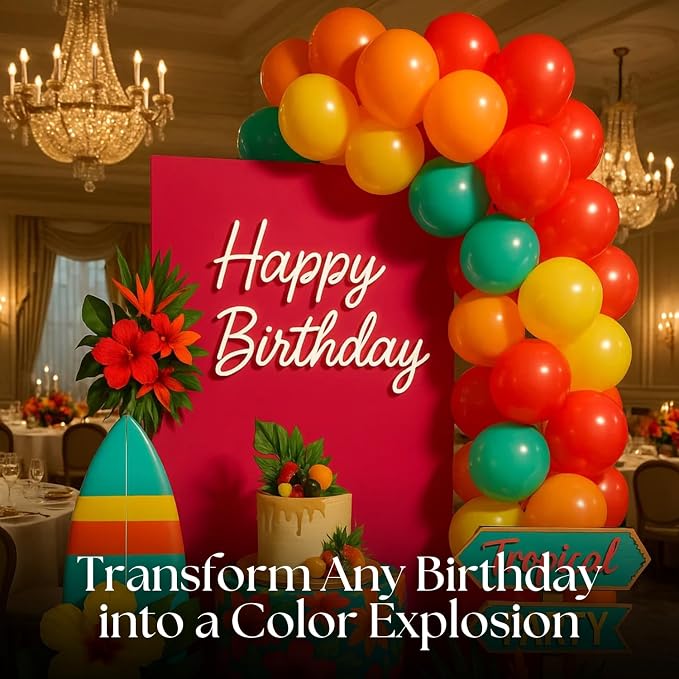 Monty 200 Pcs Latex Balloons Assorted Multicolor - Image 3