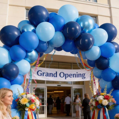 68pcs Blue Balloons Metallic, 12Inch Chrome Blue Balloons Kit Macaron Light - Image 4
