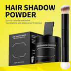 Gowwim Root Touch up Powder, Instantly Gray Hair Cover up Hairline Powder for Women & Men Waterproof and Sweatproof Root Cover Up Long-Lasting for Thinning & Loss Hair (Med Brown2, 10G+1)