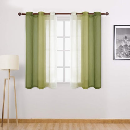 DWCN Ombre Short Sheer Curtains by DWCN