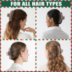 TOCESS Hair Claw Clips for Women - 8PK Large Neutral Matte Jumbo Hair Clips for Thick, Thin, Long, Short, Curly Hair Girls, Big Jaw Clip Set for Daily Use(Camel Khaki)