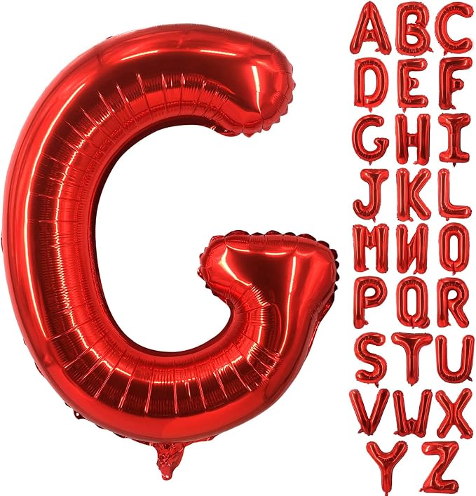 Lovoir 40 Inch Large Red Letter G Balloons Big Size Jumbo Mylar Foil Helium by Lovoir
